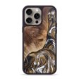 iPhone 15 Pro Max Wood+Resin Phone Case - Lucille (Black & White, 666191) on Sale