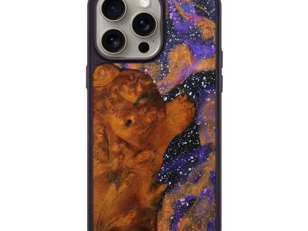 iPhone 15 Pro Max Wood+Resin Phone Case - Debby (Cosmos, 663084) For Discount