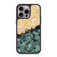 iPhone 15 Pro Max Wood+Resin Phone Case - Essie (Green, 665230) Cheap