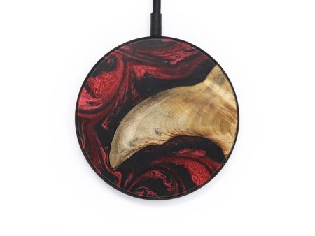 Circle Wood+Resin Wireless Charger - Alexia (Red, 665680) For Cheap