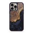 iPhone 15 Pro Max Wood+Resin Phone Case - Edwin (Gunmetal, 666185) For Cheap