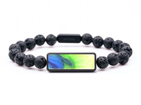 Lava Bead ResinArt Bracelet - Lawrence (Watercolor, 664625) Hot on Sale