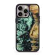 iPhone 15 Pro Max Wood+Resin Phone Case - Kenzie (Green, 662668) For Discount