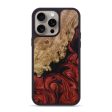 iPhone 15 Pro Max Wood+Resin Phone Case - Kendall (Red, 662517) Cheap