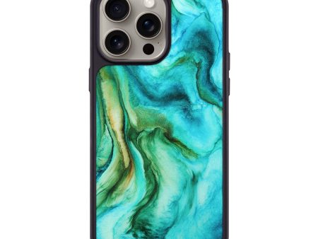 iPhone 15 Pro Max Wood+Resin Phone Case - Hattie (Watercolor, 662104) For Sale