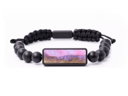 Onyx Bead Wood+Resin Bracelet - Mona (Red, 664621) Online Sale