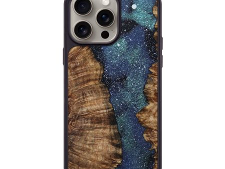 iPhone 15 Pro Max Wood+Resin Phone Case - Zachariah (Cosmos, 663492) For Cheap