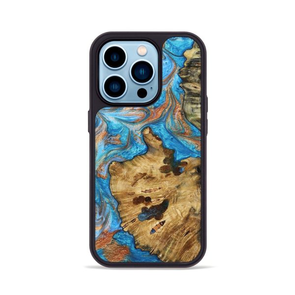 iPhone 14 Pro Wood+Resin Phone Case - Gavin (Mosaic, 663556) Fashion