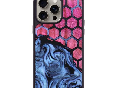 iPhone 15 Pro Max Wood+Resin Phone Case - Briella (Pattern, 662377) Fashion