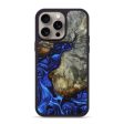 iPhone 15 Pro Max Wood+Resin Phone Case - Andy (Blue, 661453) Online