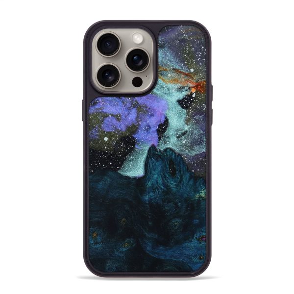 iPhone 15 Pro Max Wood+Resin Phone Case - Ronan (Cosmos, 662125) For Sale