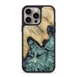 iPhone 15 Pro Max Wood+Resin Phone Case - Darrell (Green, 665220) Online now