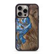 iPhone 15 Pro Max Wood+Resin Phone Case - Ellen (Teal & Gold, 661663) Online