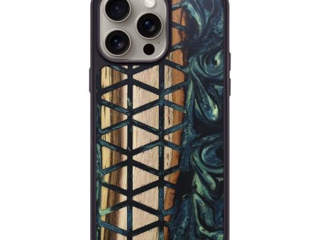 iPhone 15 Pro Max Wood+Resin Phone Case - Molly (Pattern, 666226) Sale