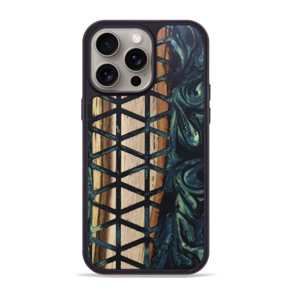 iPhone 15 Pro Max Wood+Resin Phone Case - Molly (Pattern, 666226) Sale