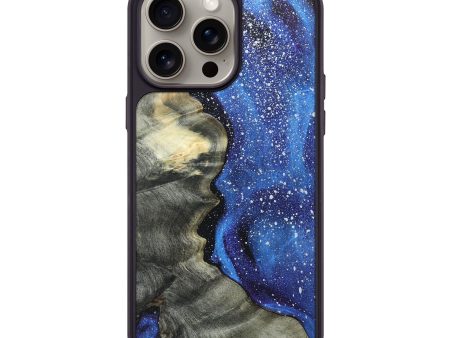 iPhone 15 Pro Max Wood+Resin Phone Case - Monica (Cosmos, 662494) on Sale