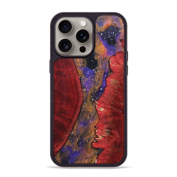 iPhone 15 Pro Max Wood+Resin Phone Case - Gary (Cosmos, 662808) Fashion