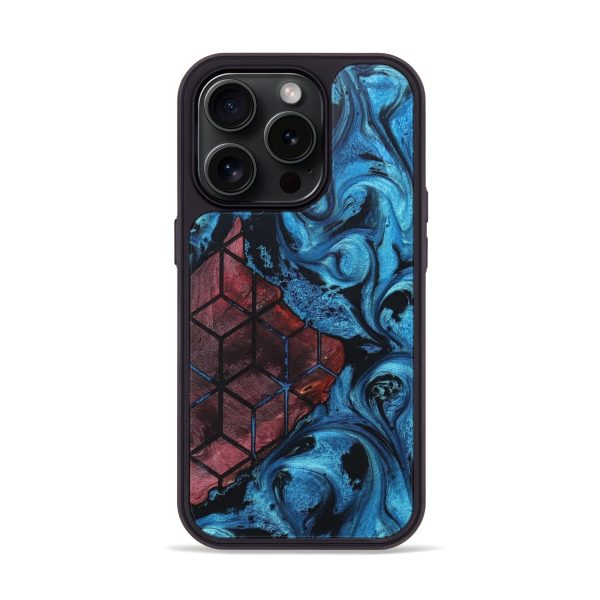 iPhone 15 Pro Wood+Resin Phone Case - Lela (Pattern, 664930) on Sale