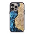 iPhone 15 Pro Max Wood+Resin Phone Case - Henry (Blue, 663237) Hot on Sale