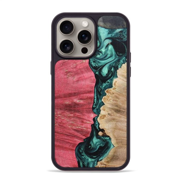 iPhone 15 Pro Max Wood+Resin Phone Case - Elias (Mosaic, 665321) Supply