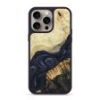 iPhone 15 Pro Max Wood+Resin Phone Case - Elise (Pure Black, 661941) Online Hot Sale