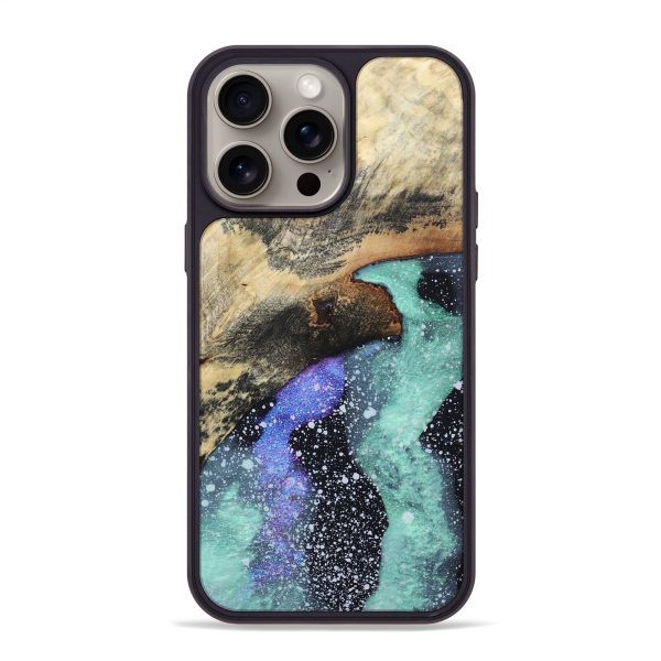 iPhone 15 Pro Max Wood+Resin Phone Case - Eli (Cosmos, 665515) Cheap