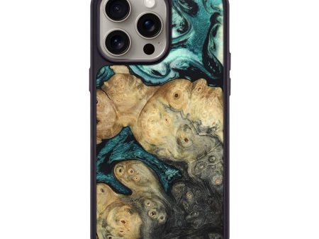 iPhone 15 Pro Max Wood+Resin Phone Case - Jarrod (Green, 661187) Discount