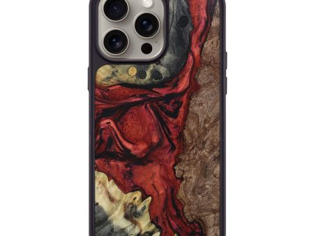 iPhone 15 Pro Max Wood+Resin Phone Case - Wayne (Mosaic, 661066) Hot on Sale