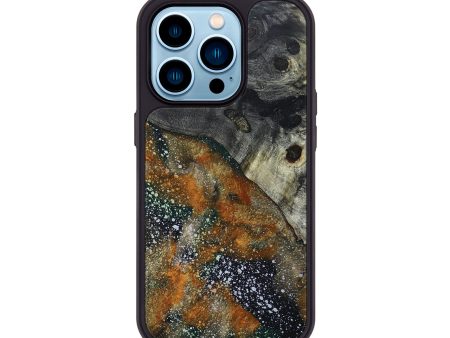 iPhone 14 Pro Wood+Resin Phone Case - Angie (Cosmos, 664679) Hot on Sale