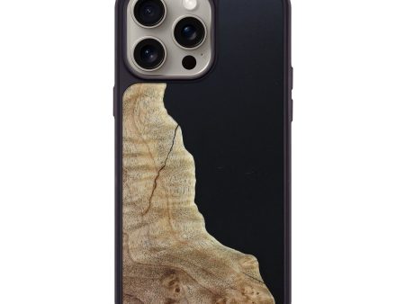 iPhone 15 Pro Max Wood+Resin Phone Case - Jorge (Pure Black, 661902) Hot on Sale