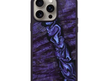 iPhone 15 Pro Max Wood+Resin Phone Case - Hilary (Purple, 664134) For Cheap