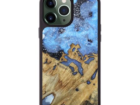 iPhone 13 Pro Max Wood+Resin Phone Case - Cathy (Cosmos, 666087) For Cheap