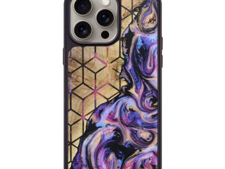 iPhone 15 Pro Max Wood+Resin Phone Case - Wade (Pattern, 665481) Cheap