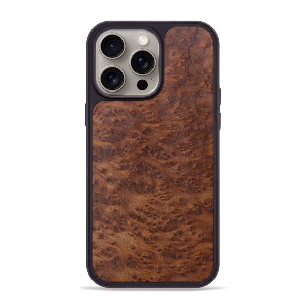 iPhone 15 Pro Max Wood+Resin Phone Case - Elaine (Wood Burl, 662389) Online Sale