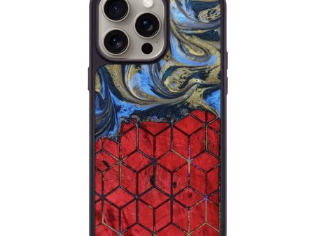 iPhone 15 Pro Max Wood+Resin Phone Case - Mckenna (Pattern, 663971) Sale