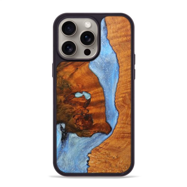 iPhone 15 Pro Max Wood+Resin Phone Case - Marquis (Cosmos, 666048) Sale