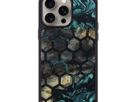 iPhone 15 Pro Max Wood+Resin Phone Case - Barrett (Pattern, 665379) For Cheap