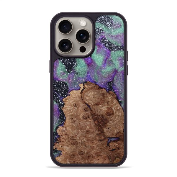 iPhone 15 Pro Max Wood+Resin Phone Case - Clyde (Cosmos, 663774) Online now