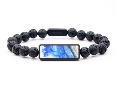 Lava Bead ResinArt Bracelet - Jo (Watercolor, 664622) For Sale