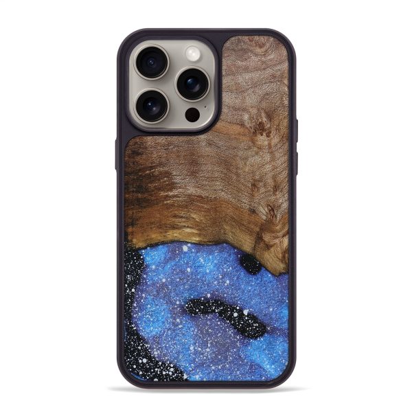 iPhone 15 Pro Max Wood+Resin Phone Case - Heaven (Cosmos, 663592) Online now