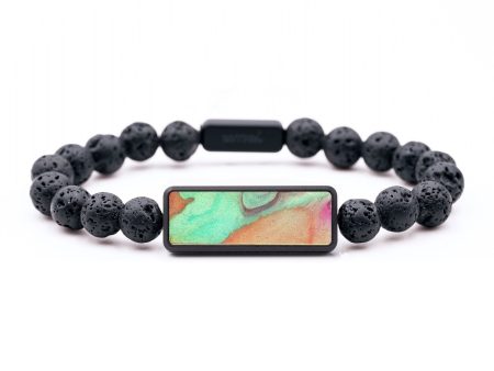 Lava Bead ResinArt Bracelet - Emmanuel (Watercolor, 664619) Online Sale