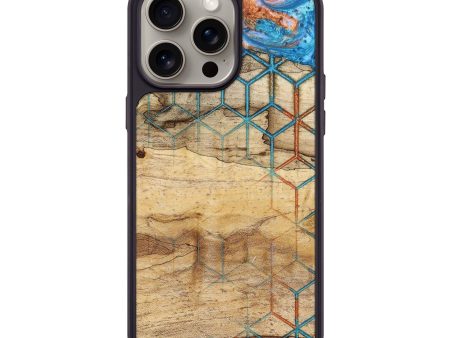 iPhone 15 Pro Max Wood+Resin Phone Case - Jonah (Pattern, 661025) For Discount