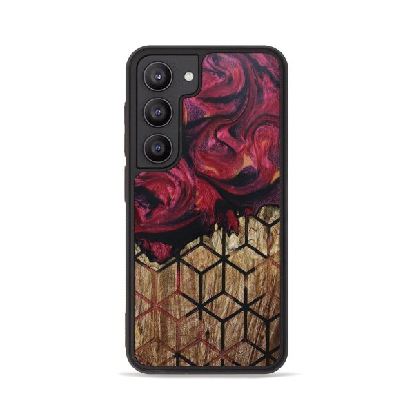 Galaxy S23 Wood+Resin Phone Case - Celia (Pattern, 664929) For Discount