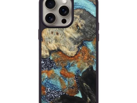 iPhone 15 Pro Max Wood+Resin Phone Case - Brandi (Cosmos, 665510) Cheap