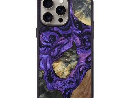 iPhone 15 Pro Max Wood+Resin Phone Case - Lizbeth (Mosaic, 663056) Online Hot Sale