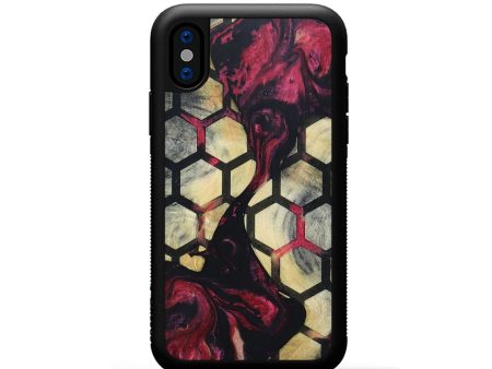 iPhone Xs Wood+Resin Phone Case - Devon (Pattern, 664924) For Cheap