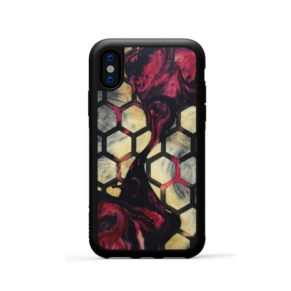 iPhone Xs Wood+Resin Phone Case - Devon (Pattern, 664924) For Cheap