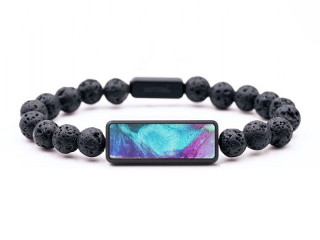 Lava Bead ResinArt Bracelet - Haylee (Watercolor, 664627) For Sale