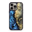 iPhone 15 Pro Max Wood+Resin Phone Case - Judith (Blue, 662230) Online Sale