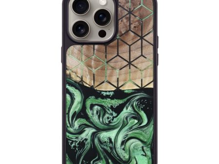 iPhone 15 Pro Max Wood+Resin Phone Case - Christian (Pattern, 663302) For Cheap